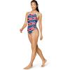 imageSpeedo Womens Swimsuit One Piece Endurance The One Printed Team ColorsRad whiteblue