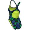 imageSpeedo Womens Swimsuit One Piece Prolt Super Pro Printed Adult Team ColorsTeam Royal BlueBright Green