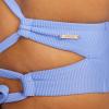 imageSpeedo Womens Swimsuit Top Bikini Endurance Tie Back DemiCurious Blue