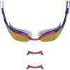 imageSpeedo unisexadult Swim Goggles Mirrored Fastskin Pure FocusRadiant RedTrue CobaltWhiteShd