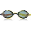 imageSpeedo unisexadult Swim Goggles Vanquisher Extended ViewMirrored Navy YellowAmberGold