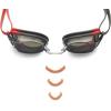 imageSpeedo unisexadult Swim Goggles Vanquisher Extended ViewMirrored Red BlackSmokeGrey