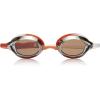 imageSpeedo unisexadult Swim Goggles Vanquisher Extended ViewMirrored White OrangeSmokeGrey