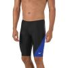 imageSpeedo Mens Swimsuit Jammer Powerflex Eco Revolve Splice Team ColorsDiscontinuedBlackRoyal