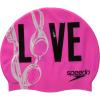 imageSpeedo UnisexAdult Swim Cap Silicone  Manufacturer DiscontinuedLove Pink