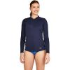 imageSpeedo Womens Uv Swim Shirt Long Sleeve Full Zip Front RashguardPeacoat