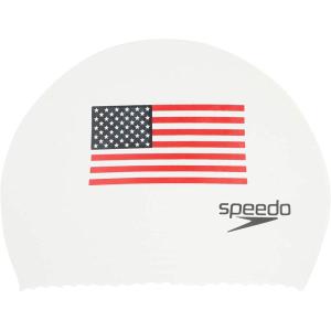 imageSpeedo Unisex Swim Cap LatexFlag White
