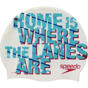 imageSpeedo UnisexAdult Swim Cap Silicone  Manufacturer DiscontinuedLanes White