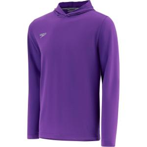 imageSpeedo UnisexAdult TShirt Long Sleeve Hoodie Pull Over Team Warm UpSpeedo Purple