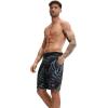 imageSpeedo Mens Swim Trunk Knee Length Boardshort Bondi PrintedRock Grey