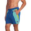 imageSpeedo Mens Swim Trunk Mid Length Redondo StripeTurkish Sea