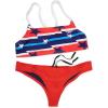 imageSpeedo Womens Swimsuit Top Bikini Endurance Strappy Back DemiRad whiteblue