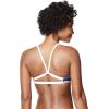 imageSpeedo Womens Swimsuit Top Bikini Endurance Strappy Back DemiRad whiteblue