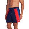 imageSpeedo Mens Swim Trunk Mid Length Redondo StripePeacoat