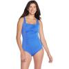 imageSpeedo Womens Swimsuit One Piece Endurance Shirred Tank Moderate CutSevres Blue