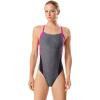 imageSpeedo Womens Swimsuit One Piece Prolt Flyback Solid Adult Team ColorsDiscontinuedHeather Very Fuchsia