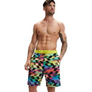 imageSpeedo Mens Swim Trunk Knee Length Boardshort Bondi PrintedRadiante Red