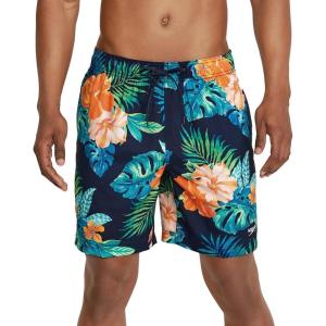 imageSpeedo Mens Swim Trunk Mid Length Redondo FloralPeacoat