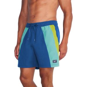 imageSpeedo Mens Swim Trunk Mid Length Redondo StripeTurkish Sea