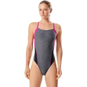 imageSpeedo Womens Swimsuit One Piece Prolt Flyback Solid Adult Team ColorsDiscontinuedHeather Very Fuchsia