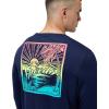 imageSpeedo Mens Uv Swim Shirt Graphic Long Sleeve TeeOmbre Landscape Peacoat