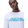 imageSpeedo Mens Uv Swim Shirt Graphic Long Sleeve TeeTiki Landscape Bright White