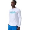 imageSpeedo Mens Uv Swim Shirt Graphic Long Sleeve TeeTiki Landscape Bright White