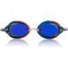 imageSpeedo UnisexChild Swim Goggles Vanquisher 20 JuniorMirrored Fiery Coral BlueSmokeIris
