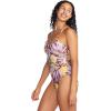 imageSpeedo Womens Swimsuit One Piece VNeck Strappy Back Contemporary CutMixed Blooms