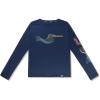 imageSpeedo Boys UV Swim Shirt Long Sleeve Tee GraphicPeacoat