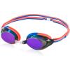imageSpeedo UnisexChild Swim Goggles Vanquisher 20 JuniorMirrored Fiery Coral BlueSmokeIris