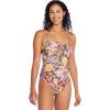 imageSpeedo Womens Swimsuit One Piece VNeck Strappy Back Contemporary CutMixed Blooms
