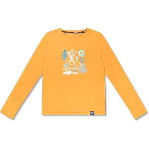 imageSpeedo Boys UV Swim Shirt Long Sleeve Tee GraphicMandarin Peel