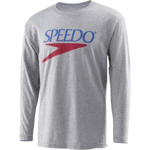 imageSpeedo UnisexAdult TShirt Long Sleeve Crew Neck VintageMedium HeatherLarge