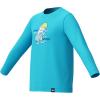 imageSpeedo Boys UV Swim Shirt Long Sleeve Tee GraphicPicton Blue
