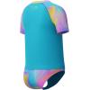 imageSpeedo Girls Printed Short Sleeve Rash Guard tShirt Two Piece Swim SetHula Blend