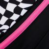 imageSpeedo Girls Swimsuit One Piece Thick Strap Racer Back PrintedRacing Check Splice