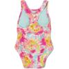 imageSpeedo Girls Swimsuit One Piece Thick Strap Racer Back PrintedTie Dye Pink Cosmos