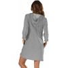 imageSpeedo Womens Hooded Aquatic Fitness Robe and CoverUp with Full Front ZipHeather Grey