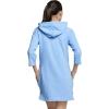 imageSpeedo Womens Hooded Aquatic Fitness Robe and CoverUp with Full Front ZipRobbia Blue