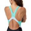 imageSpeedo Womens Swimsuit One Piece Creora Highclo Quantum Splice High Cut SolidFusion Arctic Glass