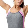imageSpeedo Womens Swimsuit One Piece Creora Highclo Quantum Splice High Cut SolidHeather Aloha Sand