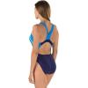 imageSpeedo Womens Swimsuit One Piece Creora Highclo Quantum Splice High Cut SolidSolid Starry Blue