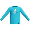 imageSpeedo Boys UV Swim Shirt Long Sleeve Tee GraphicPicton Blue