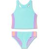 imageSpeedo Girls Swimsuit Two Piece Tankini Thick StrapArctic Glass