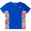 imageSpeedo Girls UV Swim Shirt Short Sleeve Printed RashguardFauve Floral