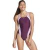 imageSpeedo Womens Swimsuit One Piece Creora Highclo Quantum Splice High Cut SolidPotent Purple