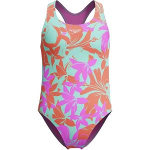 imageSpeedo Girls Swimsuit One Piece Closed RacerbackKaluna Floral