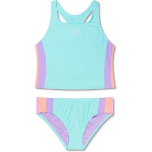 imageSpeedo Girls Swimsuit Two Piece Tankini Thick StrapArctic Glass