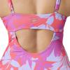 imageSpeedo Womens Swimsuit One Piece Endurance Shirred Tank Moderate CutAdj Kaluna Floral Neon Violet